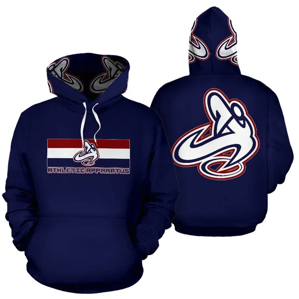 ATHLETIC APPARATUS NAVY 2 UNISEX PULL OVER HOODIES