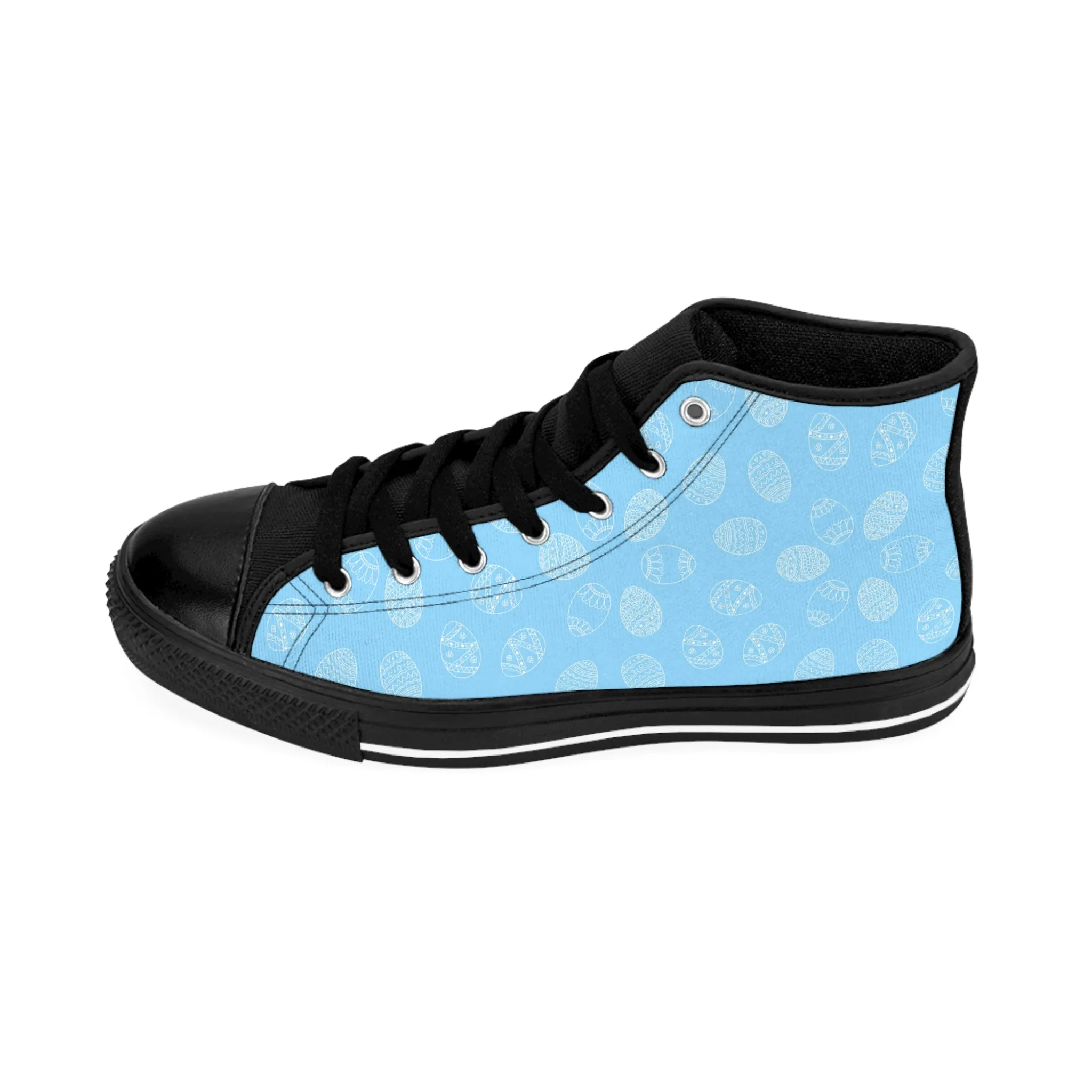 Blue Easter Eggs Women's Classic Sneakers