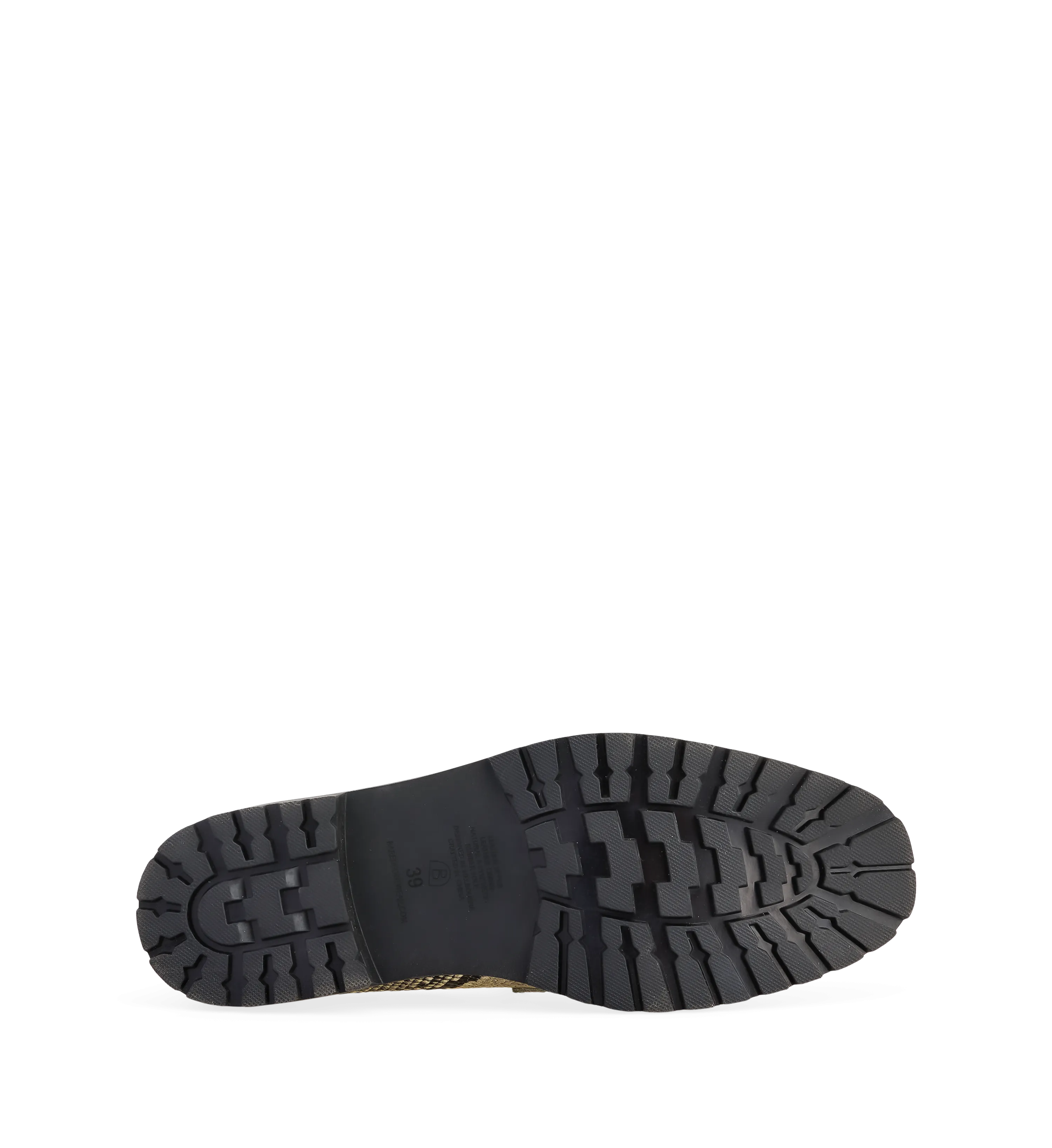 Elaenia Monochrome Snake Print Leather Loafers
