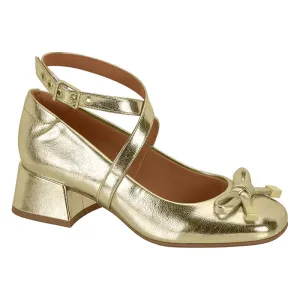 Gold Block Heels