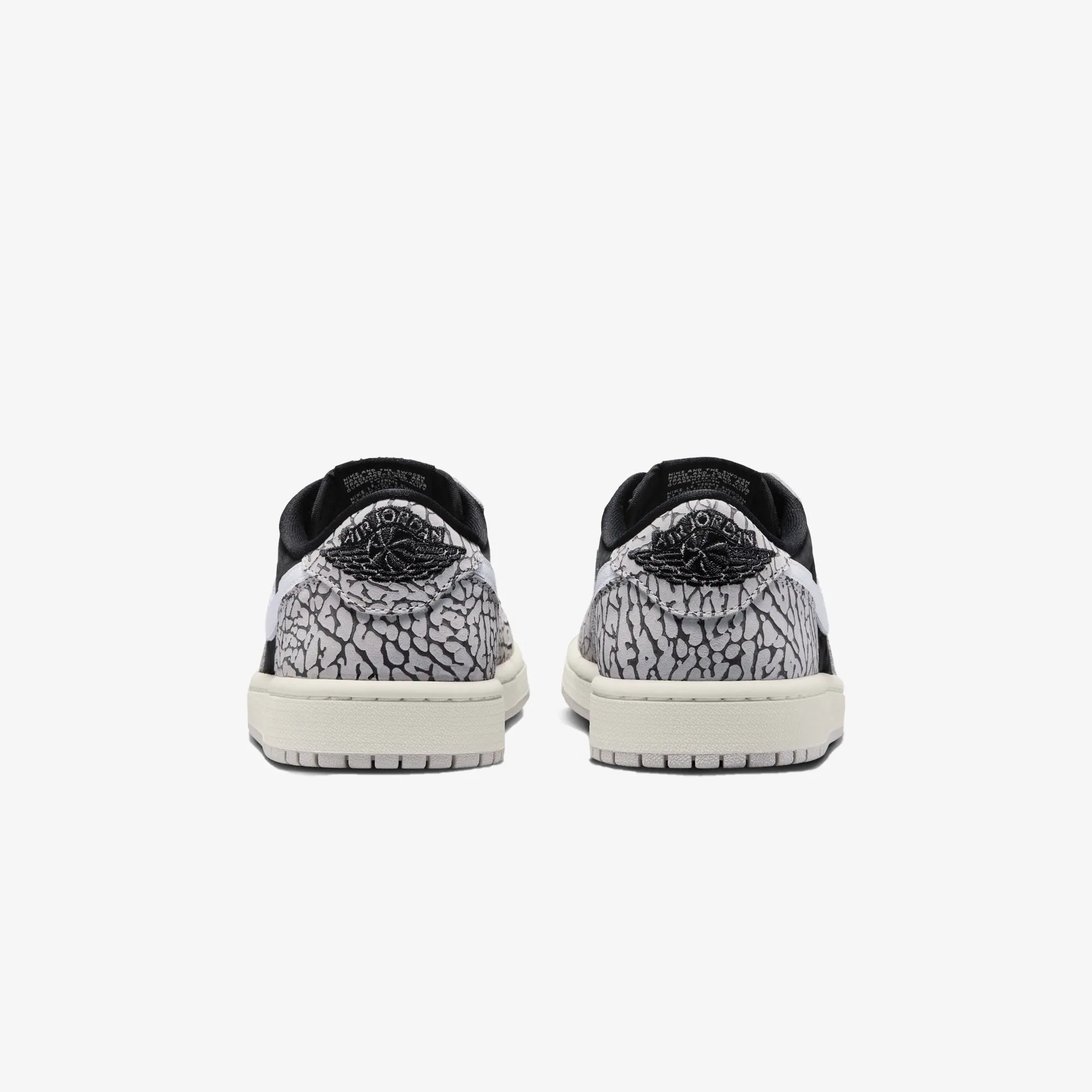 Jordan | WMN'S AIR JORDAN 1 LOW OG  { BLACK/MUSLIN-TECH GREY-WHITE