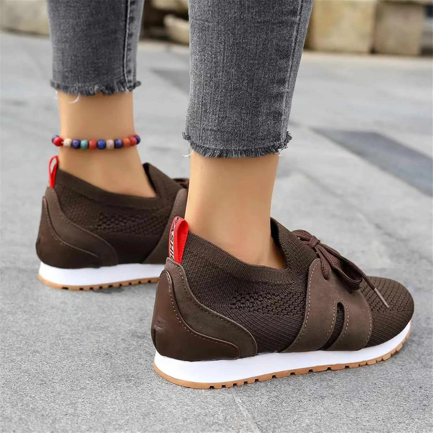 Ladmiple Running Shoes For Women Walking Tennis Shoes Slip On Memory Foam Lightweight Casual Non Slip Gym Athletic Sneakers