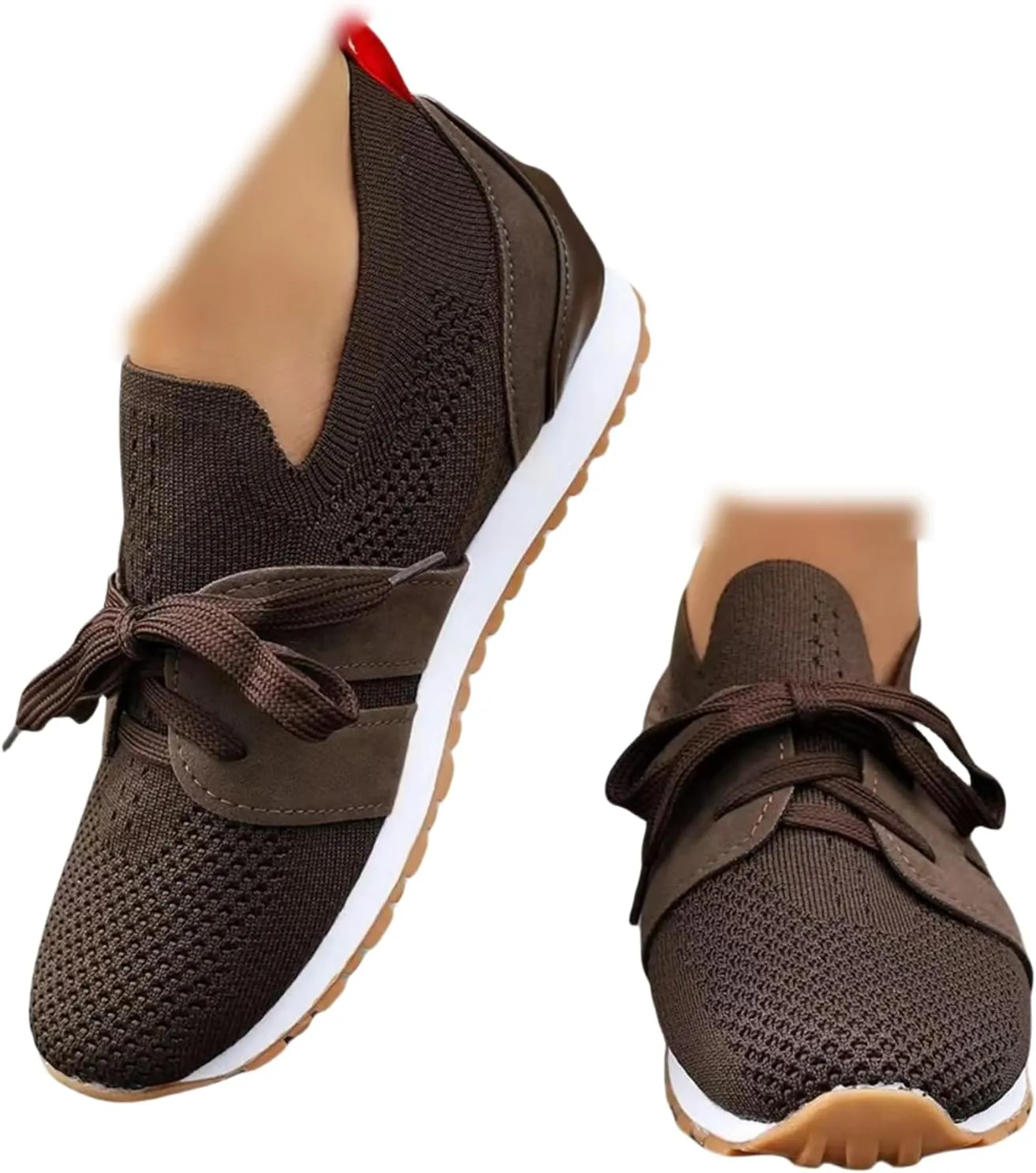 Ladmiple Running Shoes For Women Walking Tennis Shoes Slip On Memory Foam Lightweight Casual Non Slip Gym Athletic Sneakers