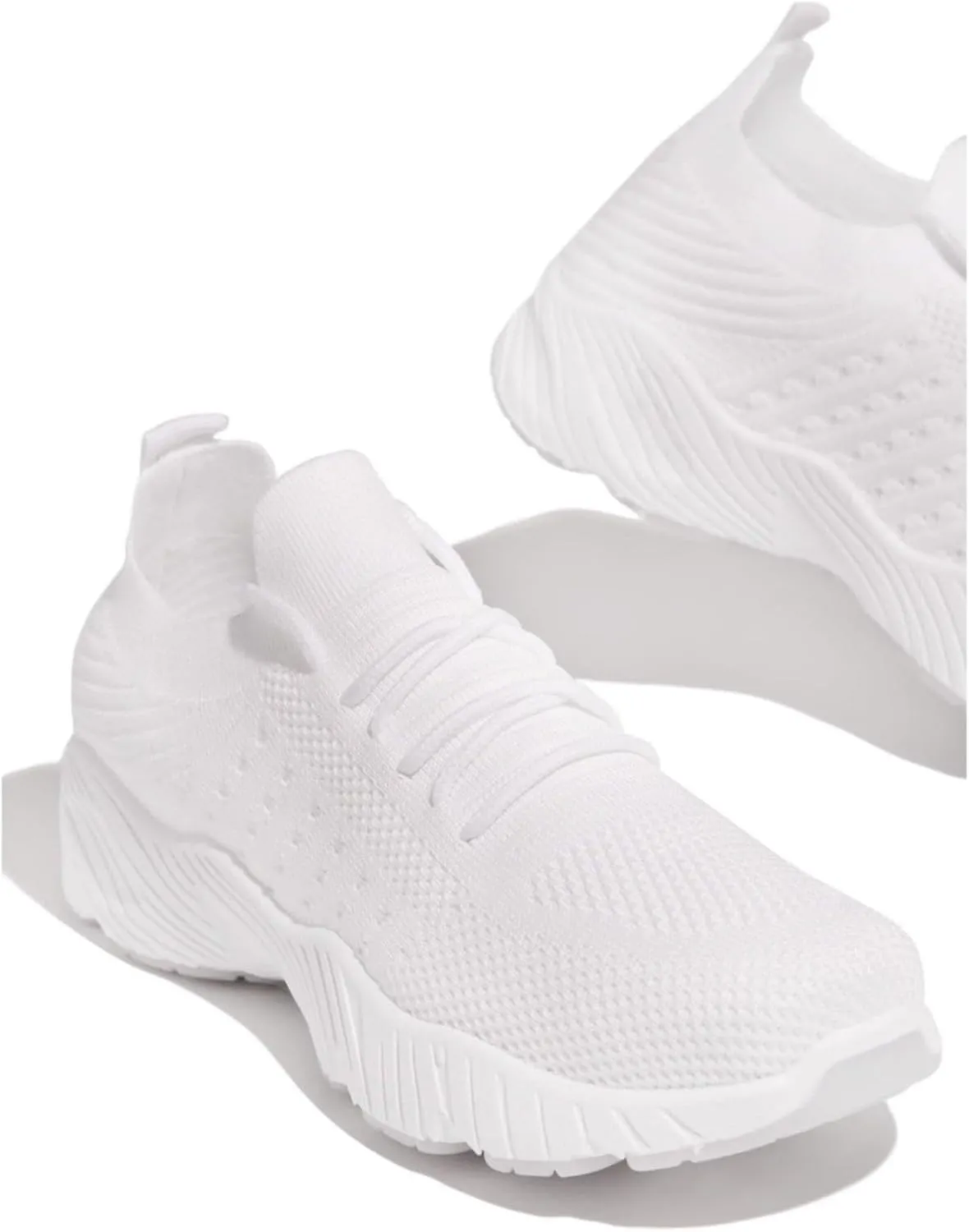 Ladmiple Sneakers For Women Trendy 2025 Slip On Running Shoes Lightweight Gym Workout Walking Tennis Shoes Fashion Sneakers