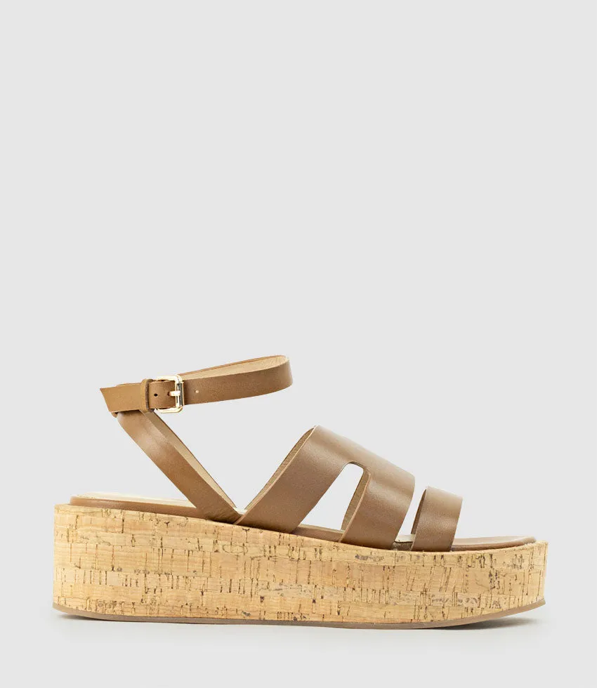 LEMUE H Front Sandal on Unit in Tan