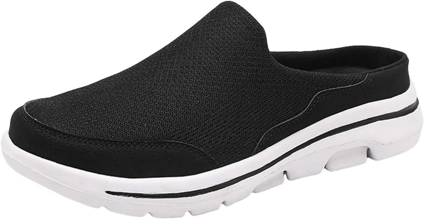 Men's Breathable Barefoot Shoes Soft Flat Soled Slip On Mesh Heelless Walking Shoes Business Casual Shoes