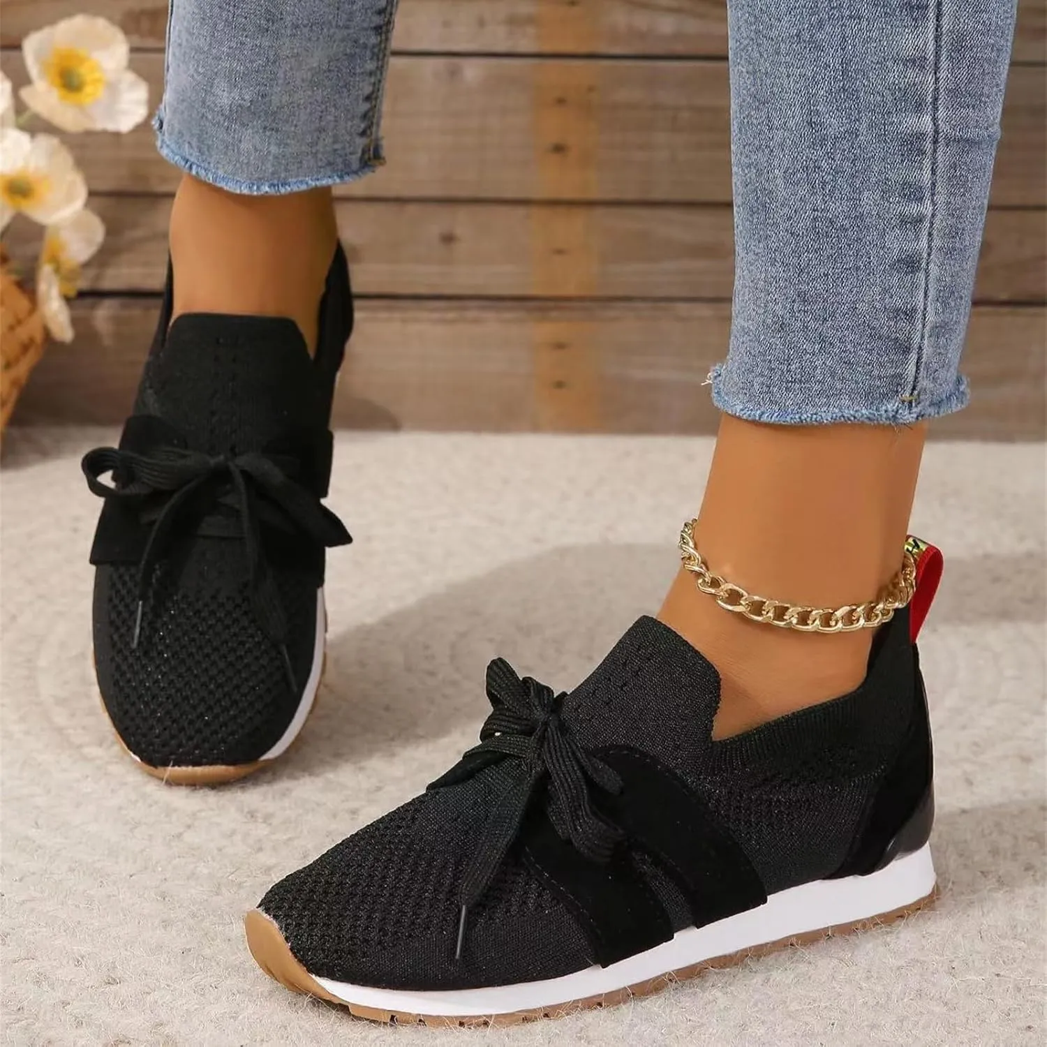 Running Shoes For Women Walking Shoes Comfort Light Weight Mesh Shoes Slip On Tennis Running Gym Fashion Sneakers
