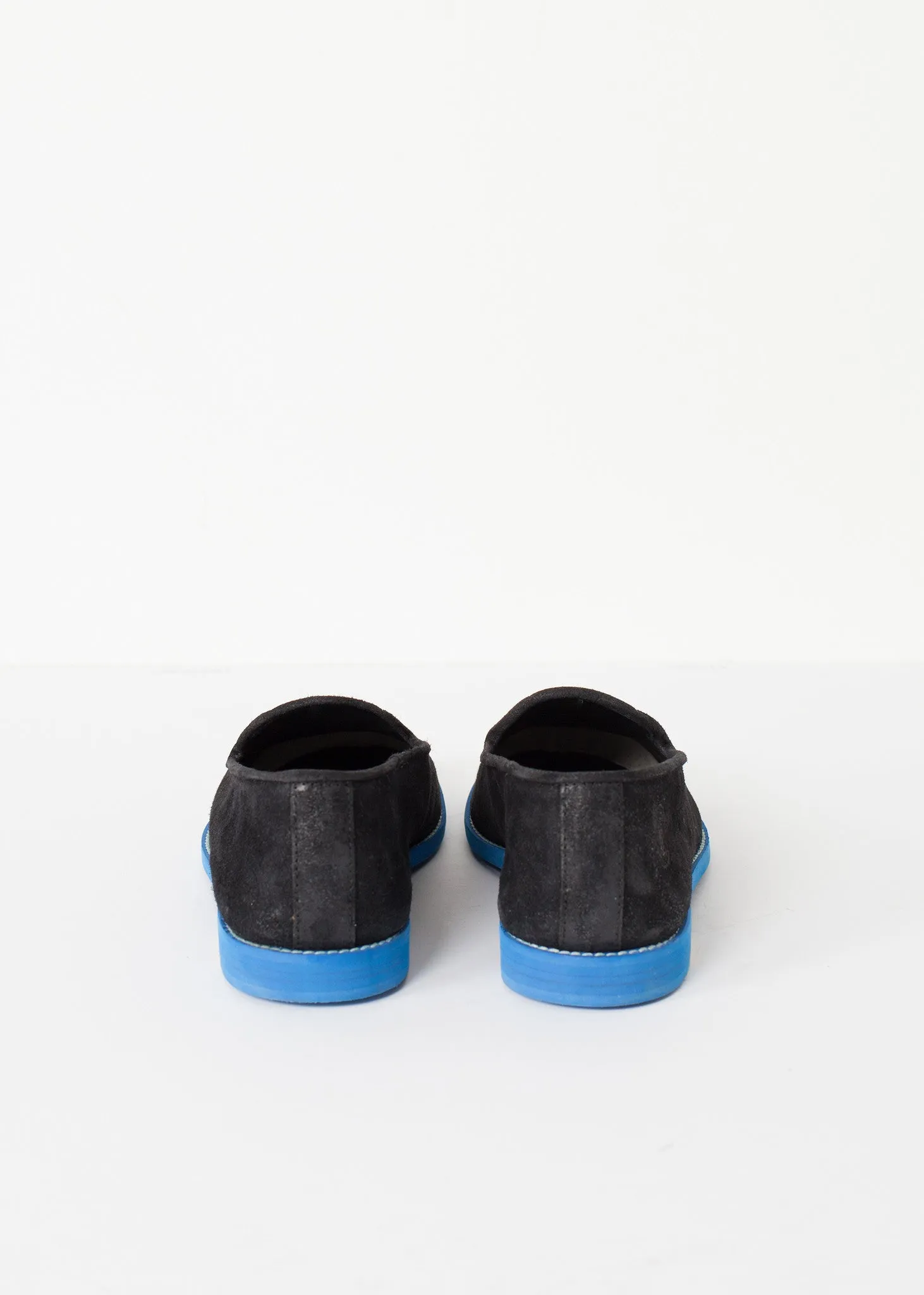 Suede Loafers - Black/Blue - Less Choice