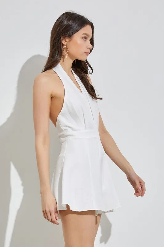 Summertime Favorite Halter Neck Romper