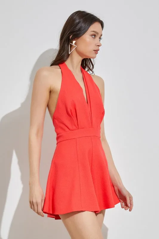 Summertime Favorite Halter Neck Romper