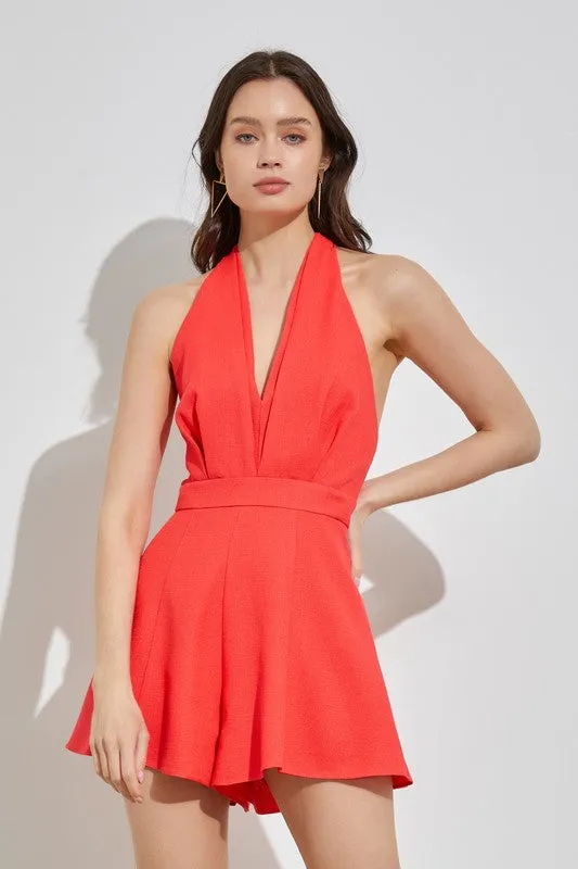 Summertime Favorite Halter Neck Romper