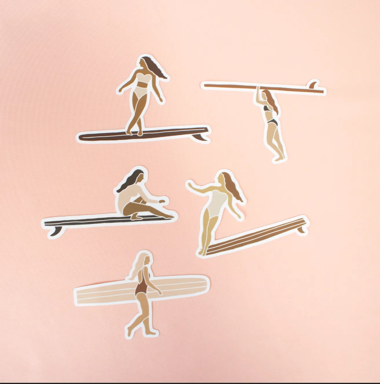 Surfer Girl Cheater Five Sticker