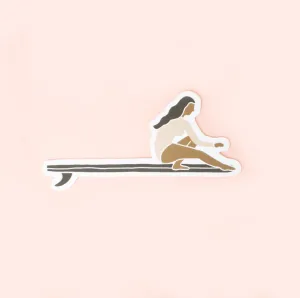 Surfer Girl Cheater Five Sticker