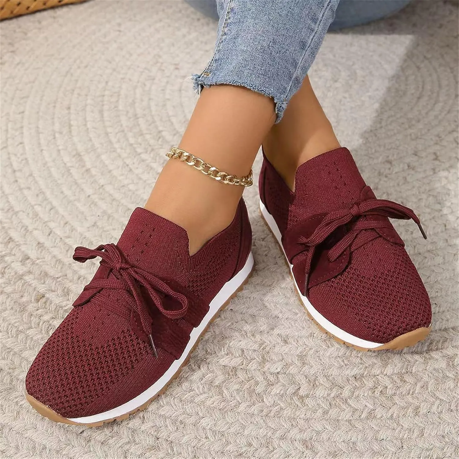 Tennis Shoes Womens Walking Running Slip On Non Slip Gym Workout Shoes Fashion Breathable Mesh Athletic Sneakers 2025