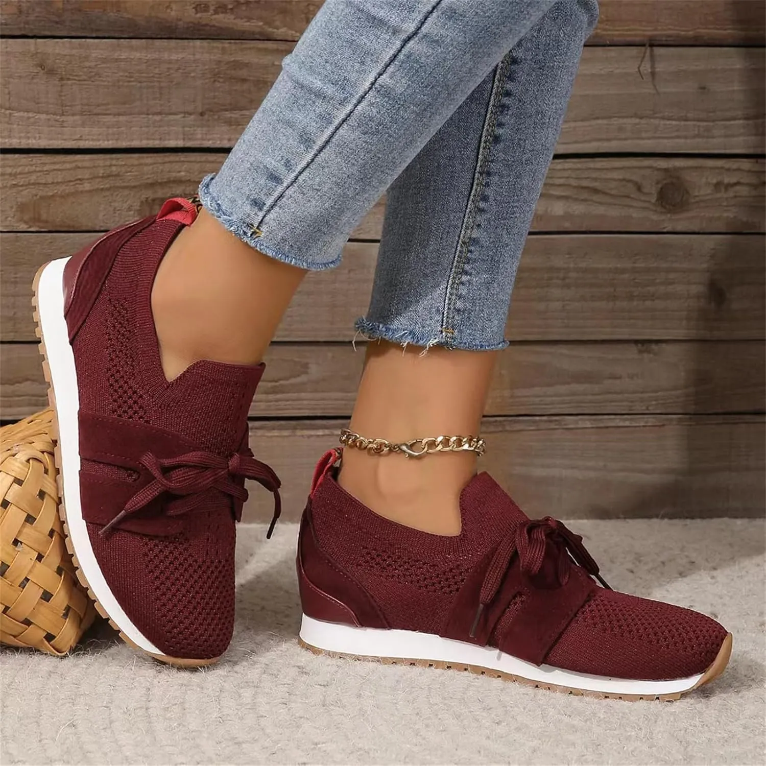Tennis Shoes Womens Walking Running Slip On Non Slip Gym Workout Shoes Fashion Breathable Mesh Athletic Sneakers 2025