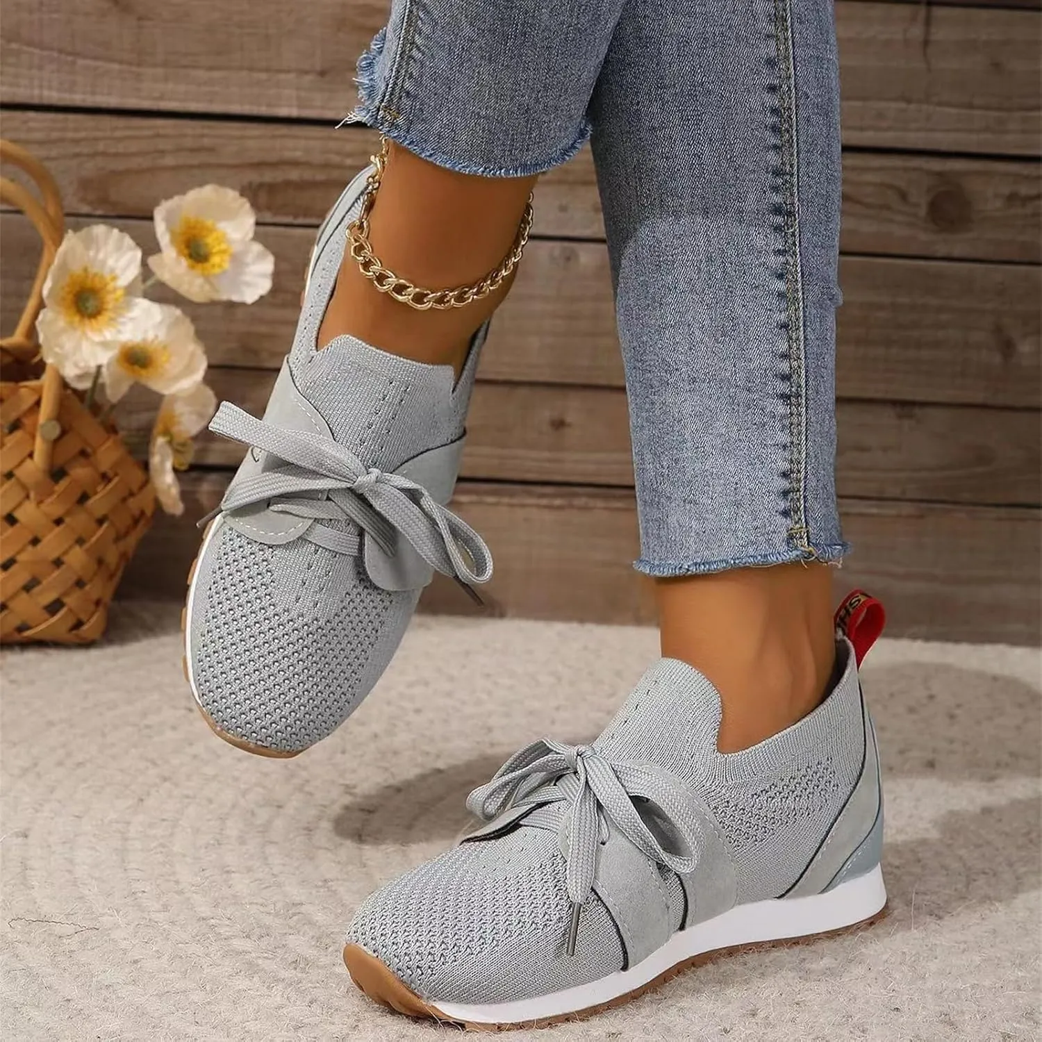 Tennis Shoes Womens Walking Running Slip On Non Slip Gym Workout Shoes Fashion Breathable Mesh Athletic Sneakers 2025
