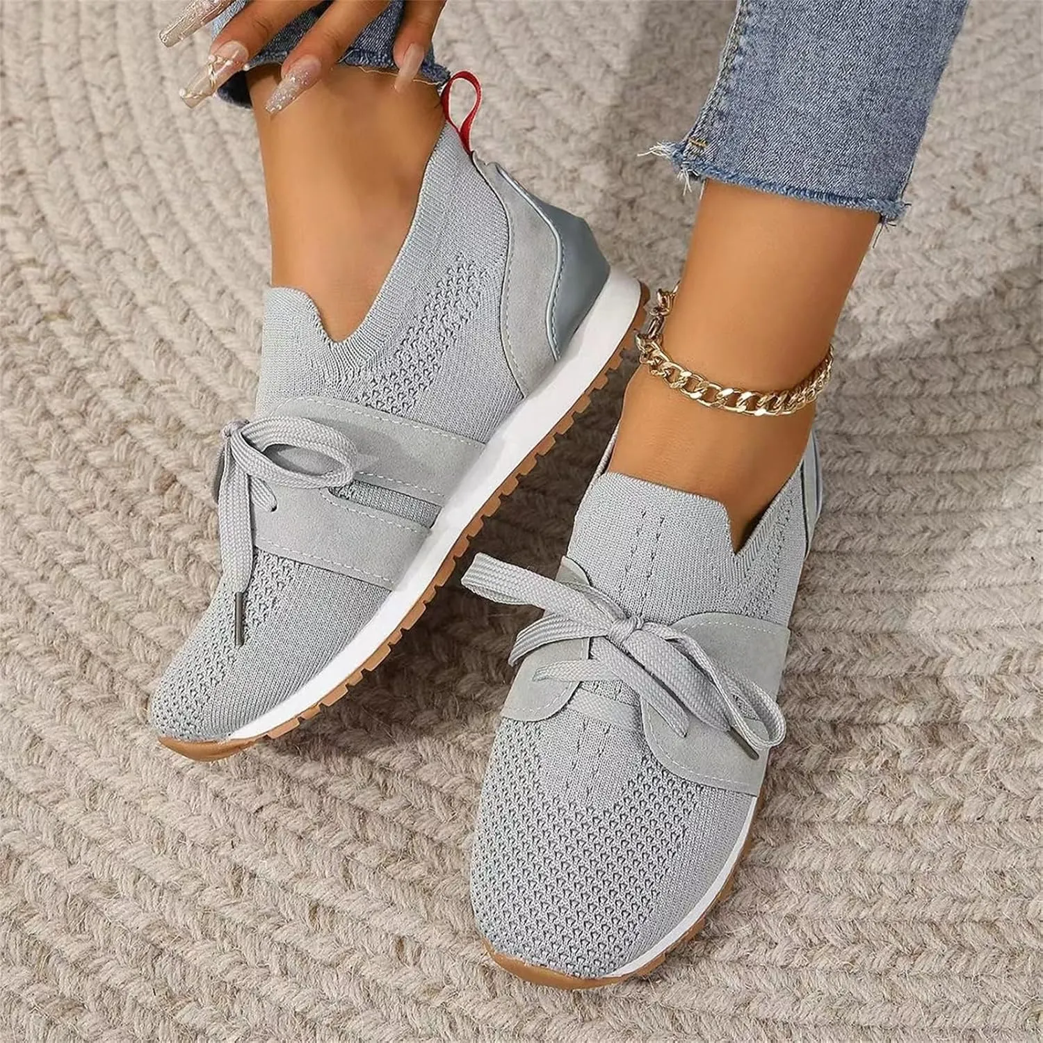 Tennis Shoes Womens Walking Running Slip On Non Slip Gym Workout Shoes Fashion Breathable Mesh Athletic Sneakers 2025