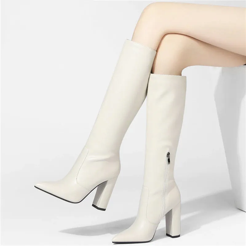 Western knee high boots