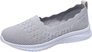 Women's Non Slip Tennis Sneakers Comfortable Low Top Outdoor Walking Shoes Fashion Comfortable Workout Shoes