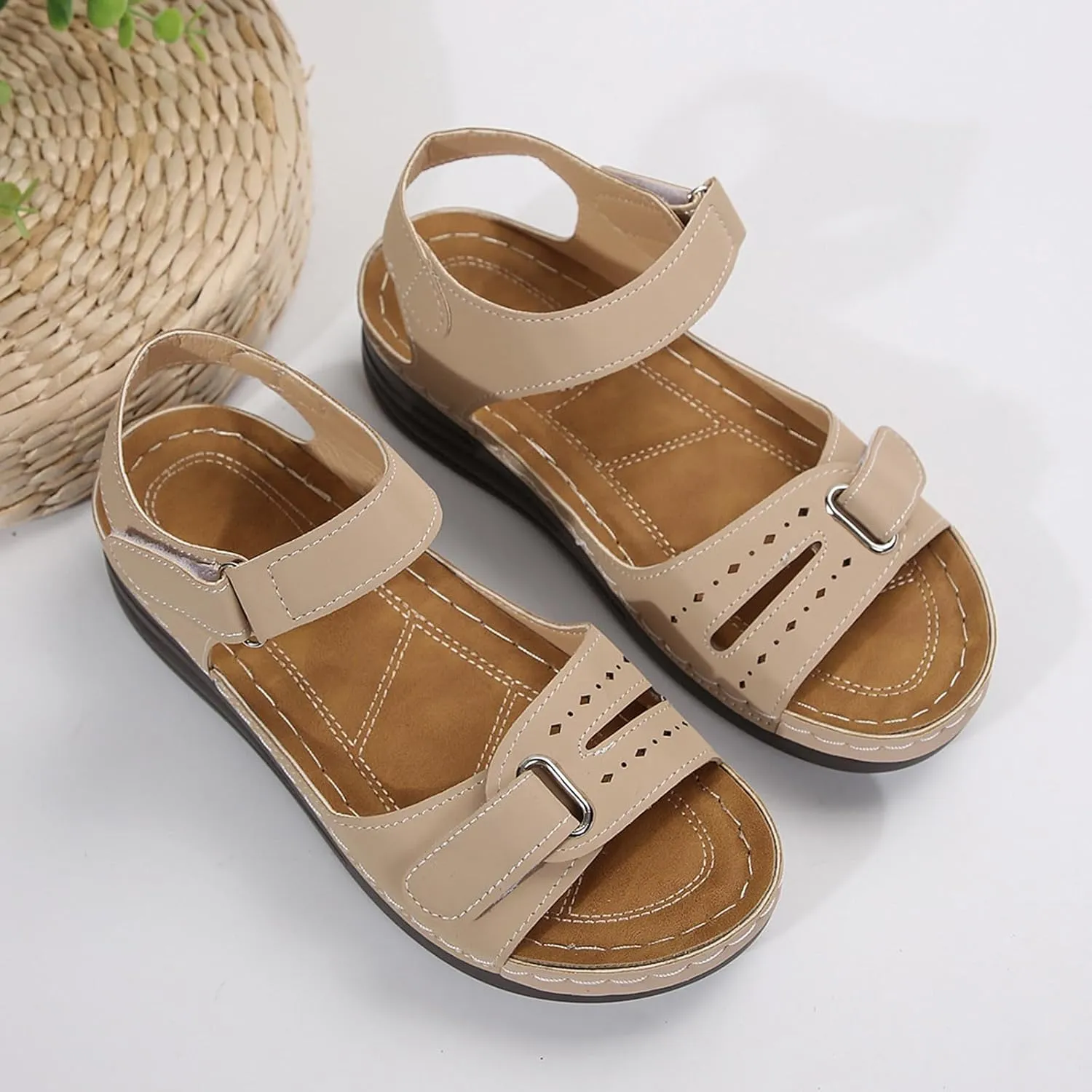 Womens Walking Sandals Comfortable Stylish Athletic Flat Summer Shoes for Hiking, Outdoors, Travel, Sports, Beach