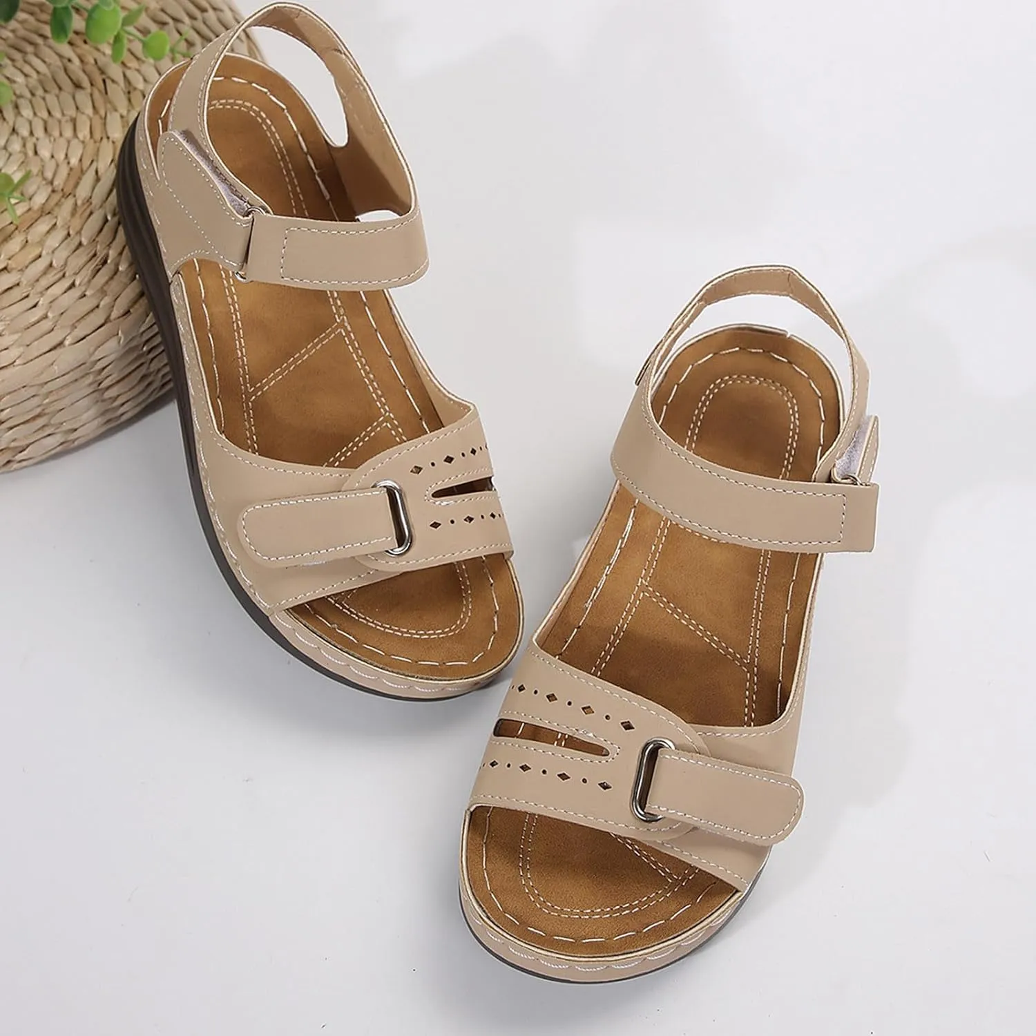 Womens Walking Sandals Comfortable Stylish Athletic Flat Summer Shoes for Hiking, Outdoors, Travel, Sports, Beach